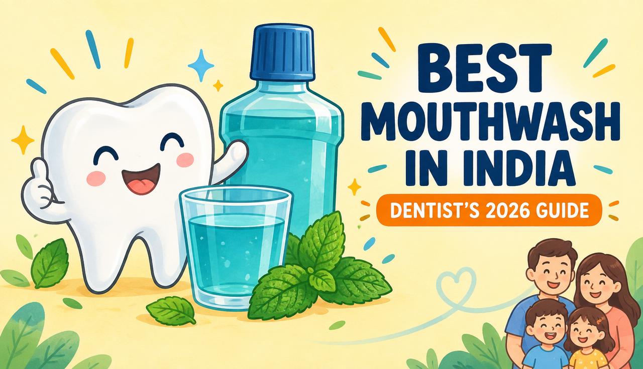 Best mouthwash in India illustrated dentist guide